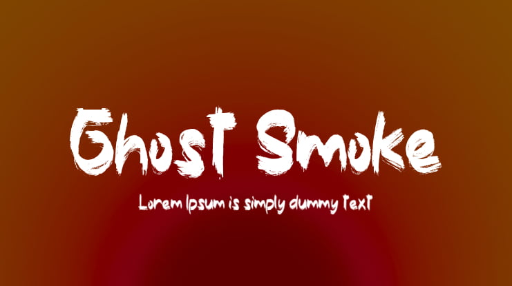 Ghost Smoke Font