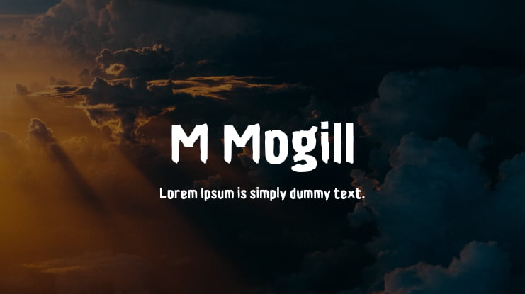 M Mogill Font