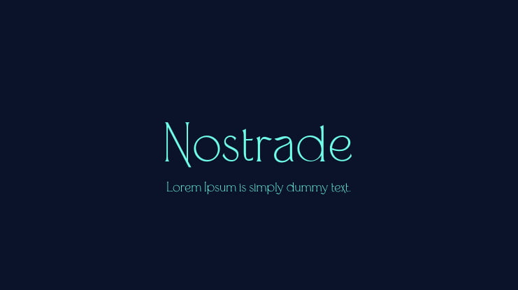 Nostrade Font