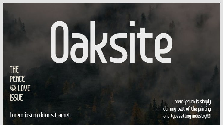 Oaksite Font Family