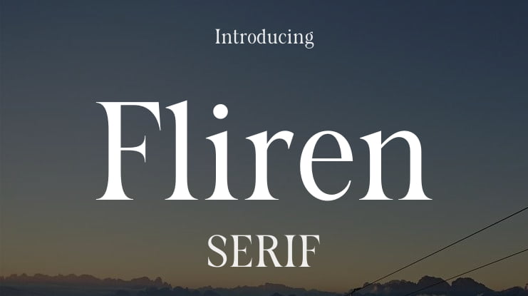 Fliren Font