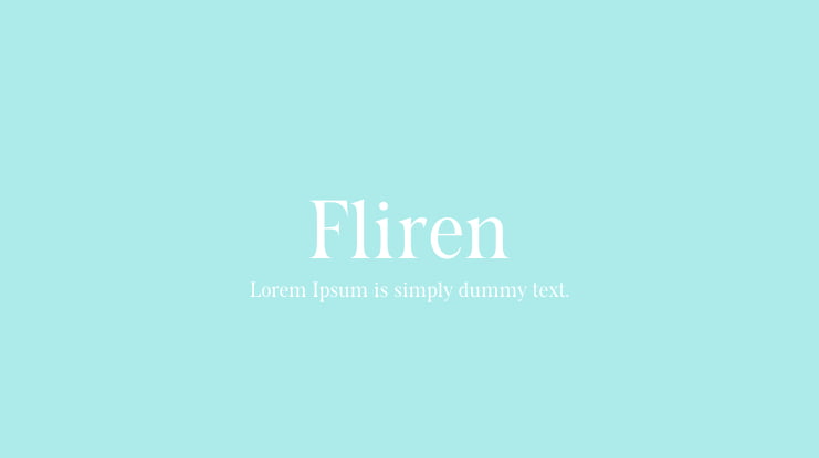 Fliren Font