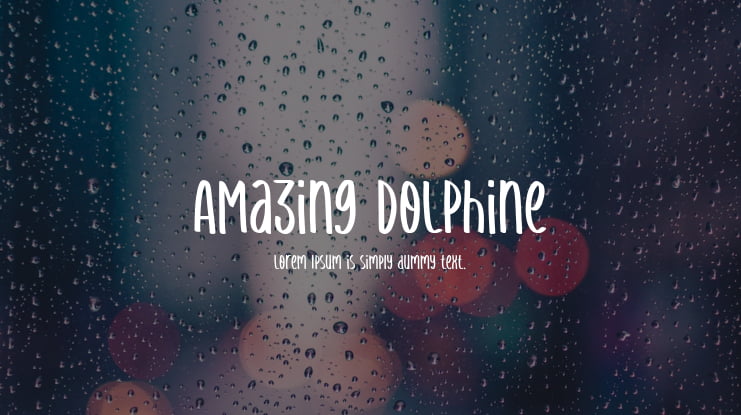 AMazing DoLphine Font