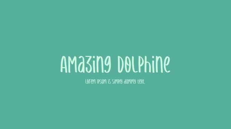 AMazing DoLphine Font