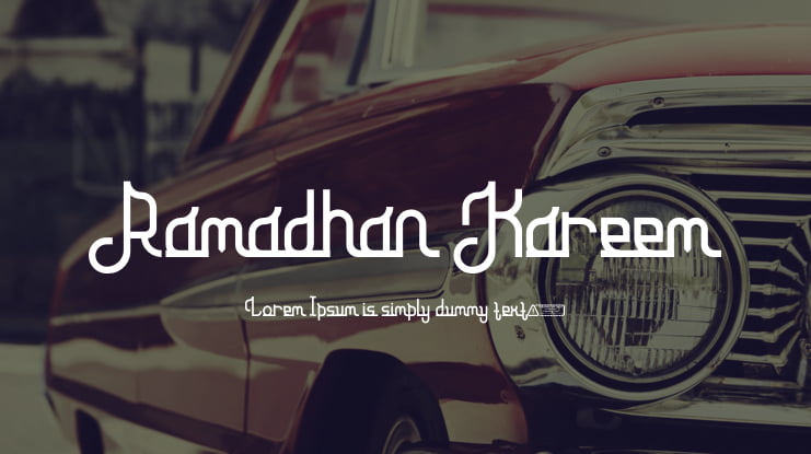 Ramadhan Kareem Font