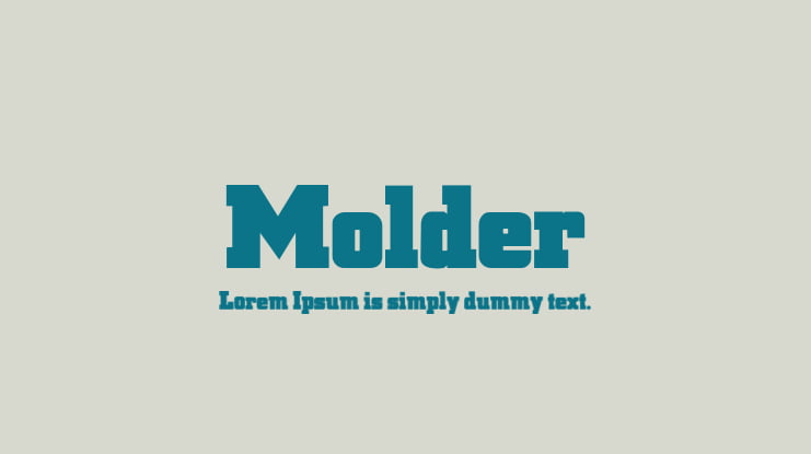 Molder Font