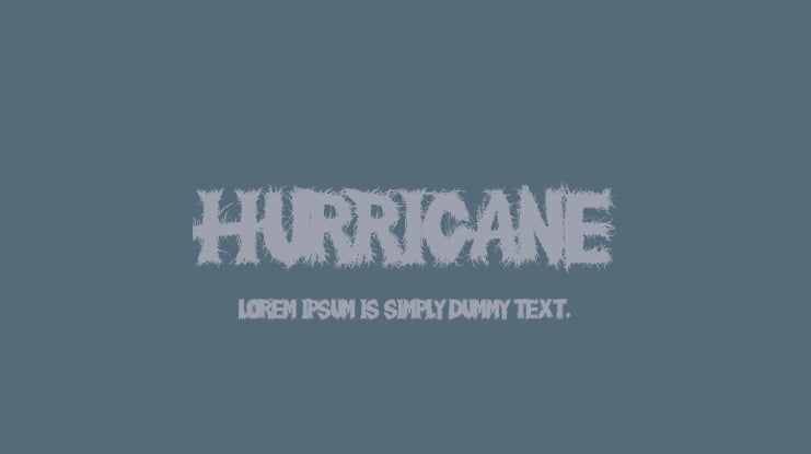 Hurricane Font : Download Free for Desktop & Webfont