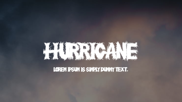 Hurricane Font