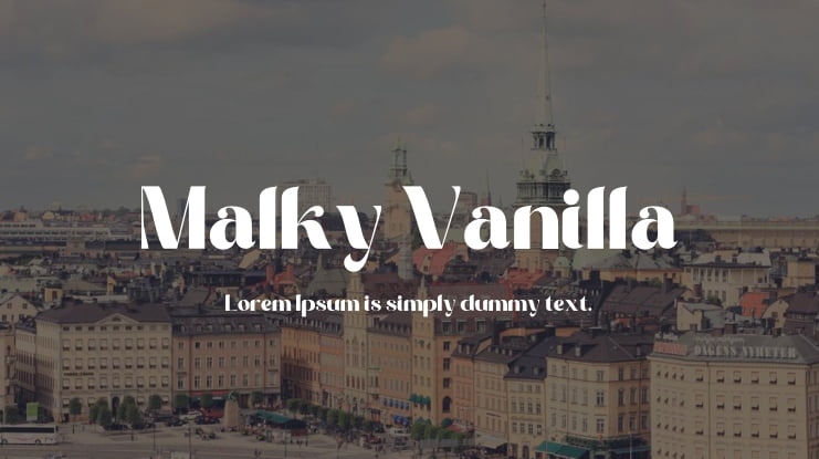 Malky Vanilla Font