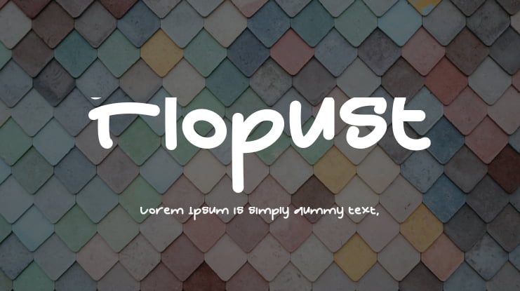 Flopust Font