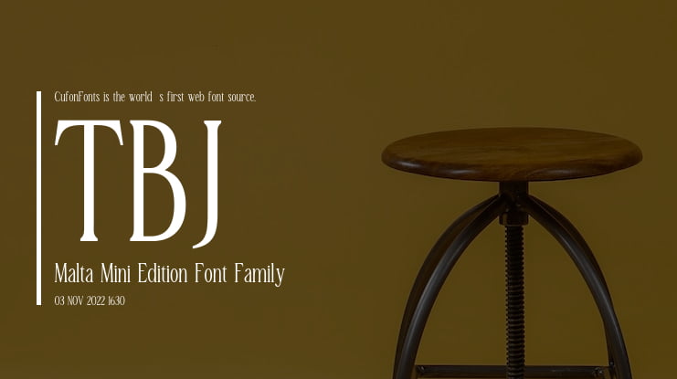 TBJ Malta Mini Edition Font Family