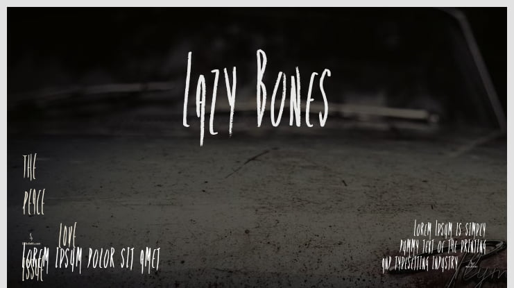 Lazy Bones Font