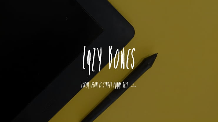 Lazy Bones Font