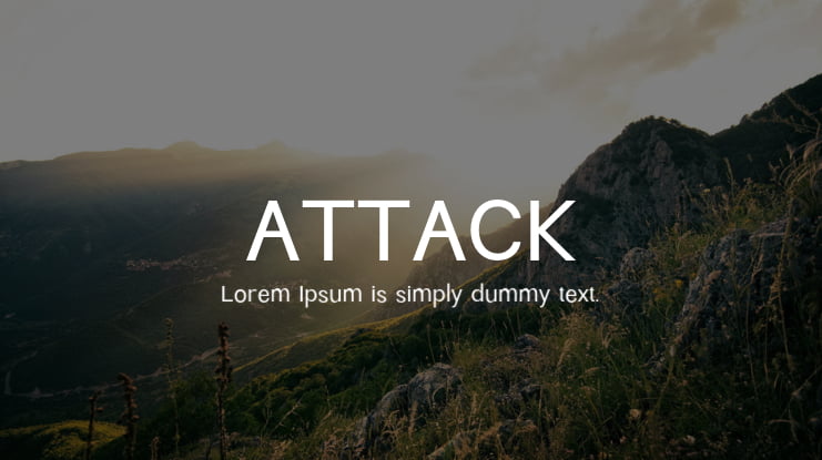 ATTACK Font