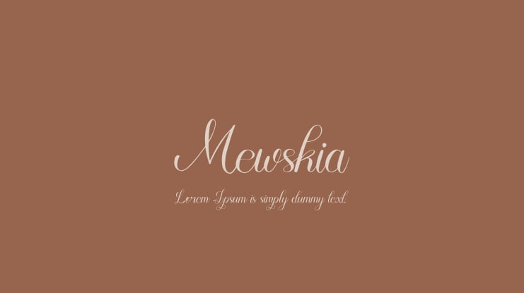 Mewskia Font