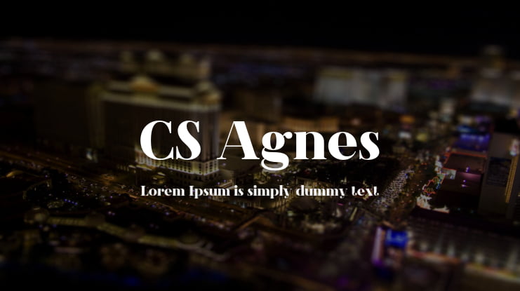 CS Agnes Font