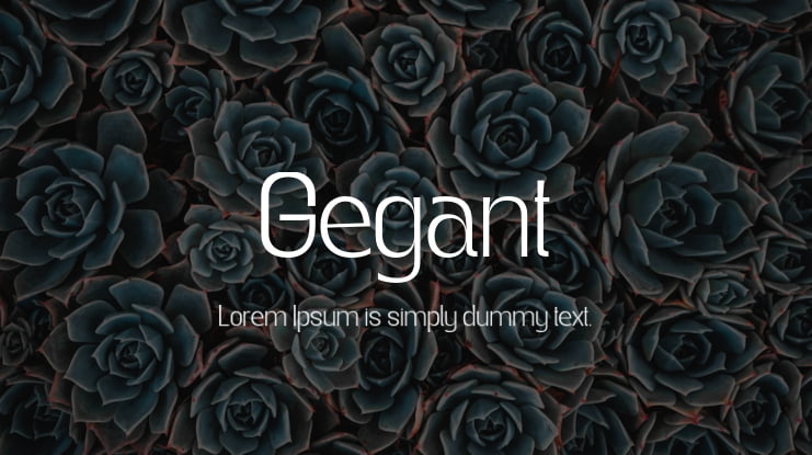 Gegant Font