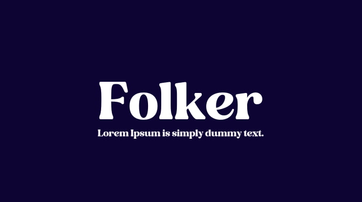 Folker Font