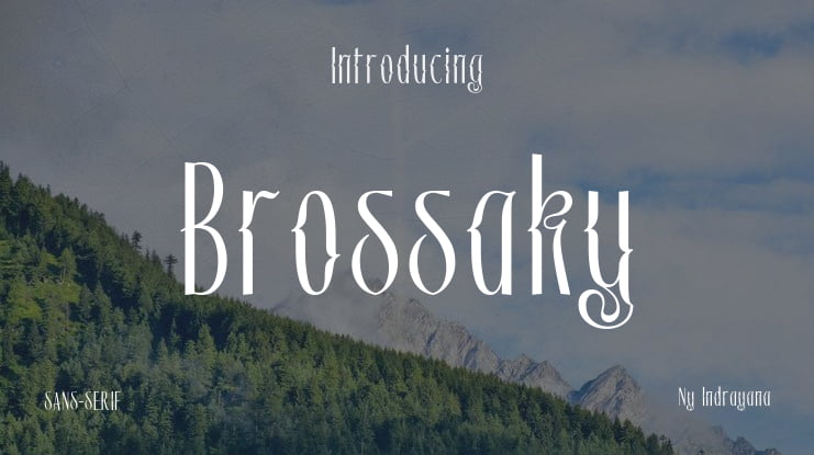 Brossaky Font