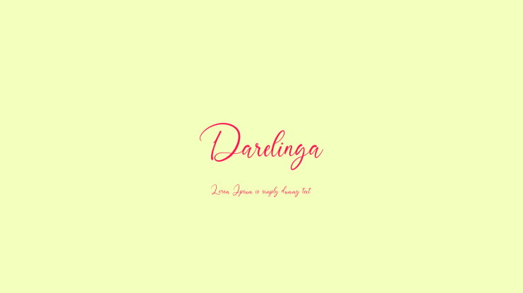 Darelinga Font