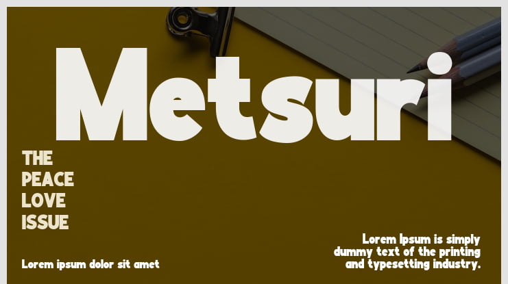 Metsuri Font