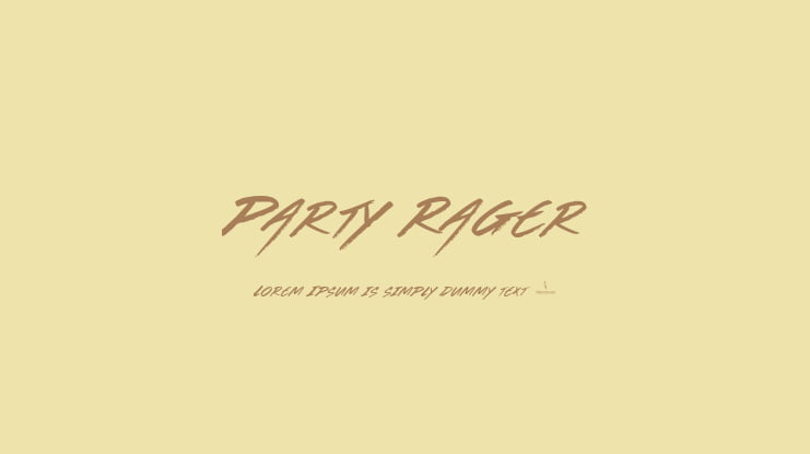 Party Rager Font