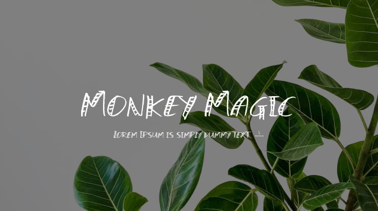 Monkey Magic Font