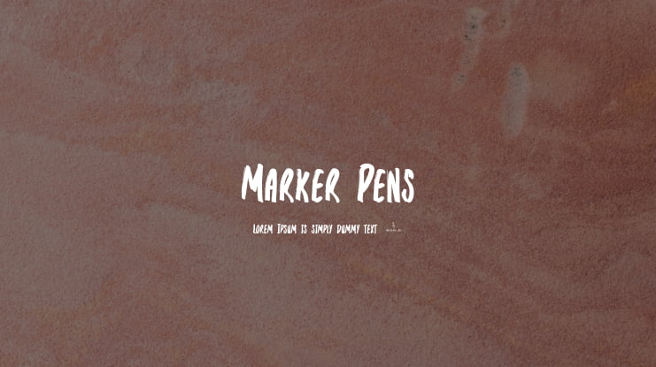 Marker Pens Font