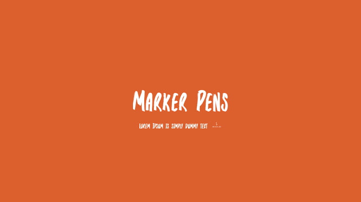 Marker Pens Font