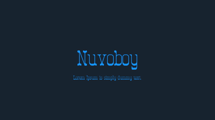 Nuvoboy Font