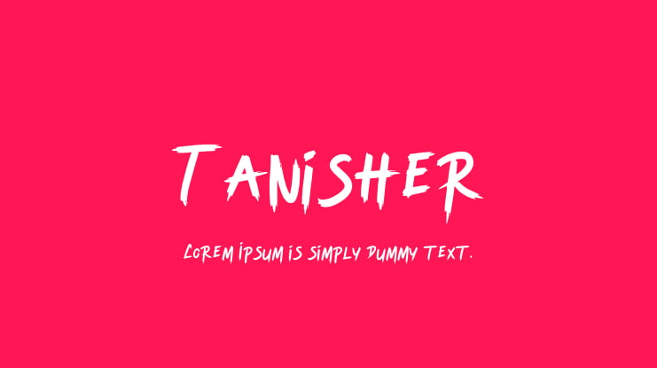 Tanisher Font