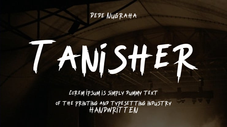 Tanisher Font