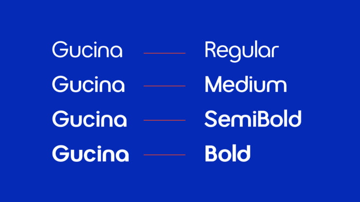 Gucina Font Family