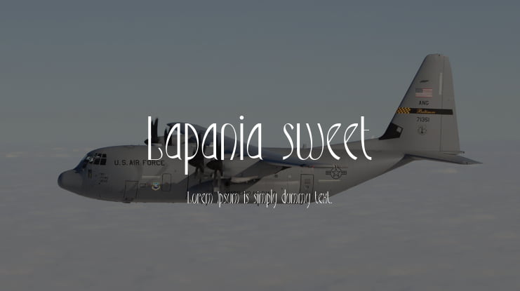 Lapania sweet Font