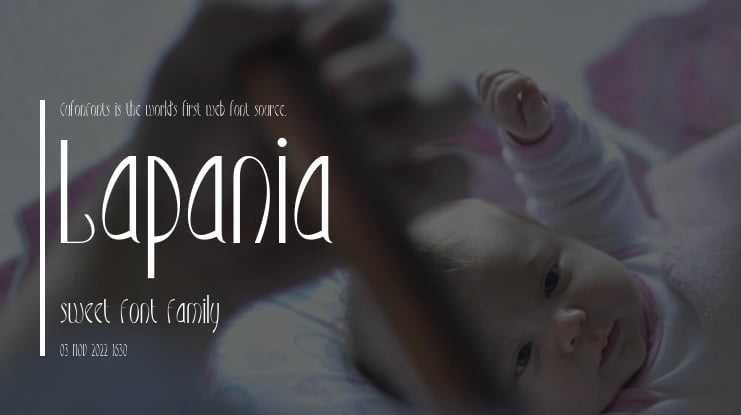 Lapania sweet Font