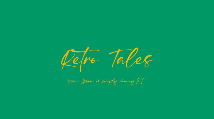 Retro Tales Font