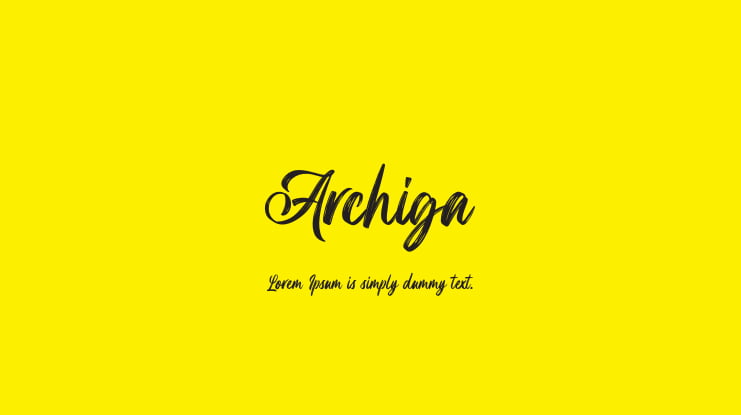 Archiga Font