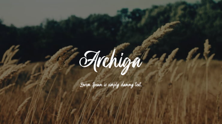 Archiga Font