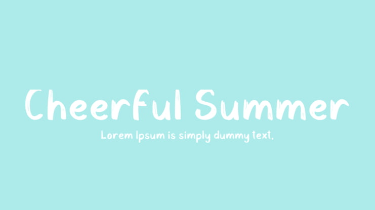 Cheerful Summer Font