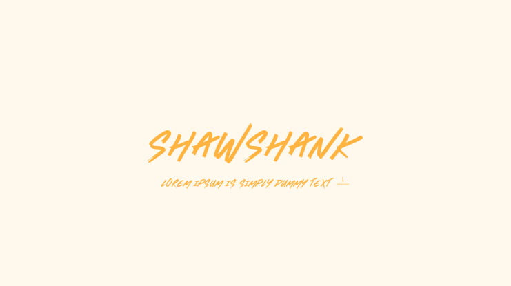 Shawshank Font