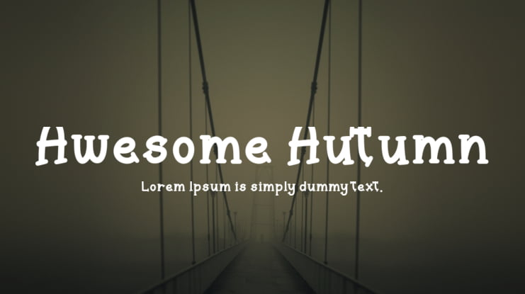 Awesome Autumn Font