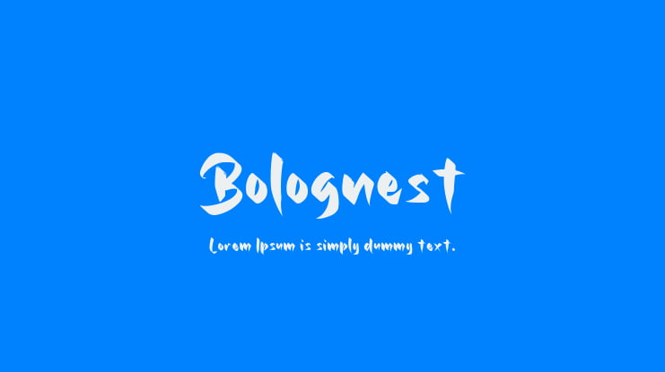 Bolognest Font