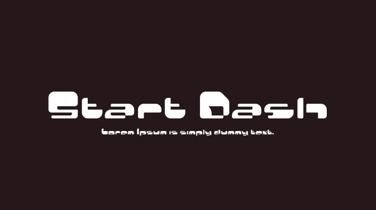 Start Dash Font Family