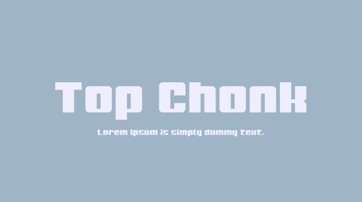 Top Chonk Font