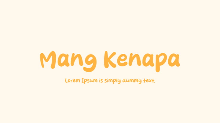 Mang Kenapa Font