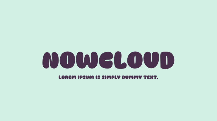 Nowcloud Font