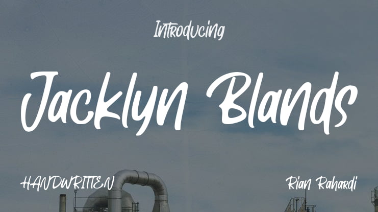 Jacklyn Blands Font