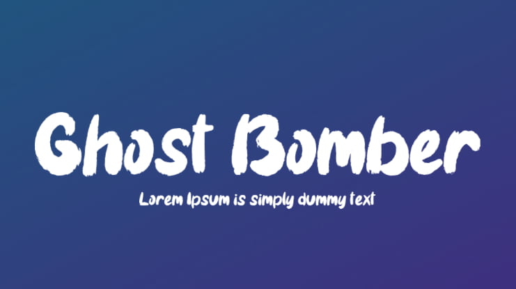 Ghost Bomber Font