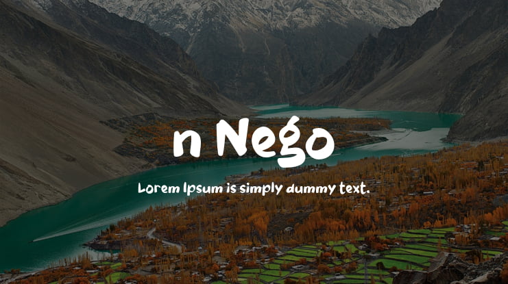 n Nego Font