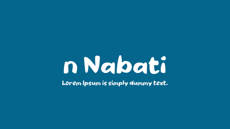 n Nabati Font